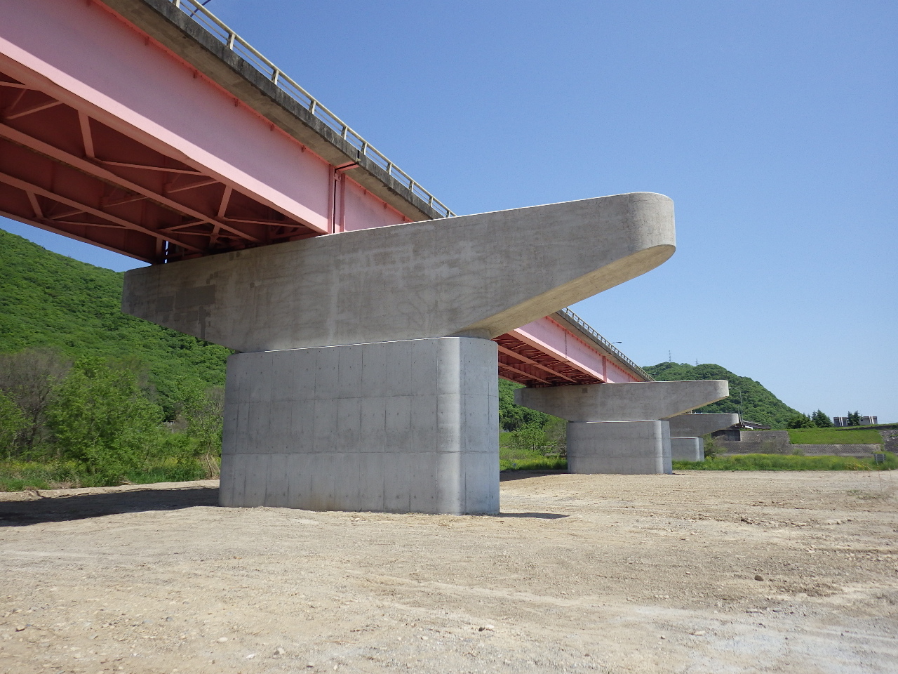 県道岡山吉井線(新大原橋)橋脚補強工事(その2)